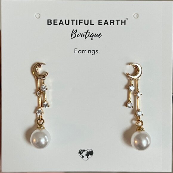 Crescent Moon Earrings - Picture 1 of 5